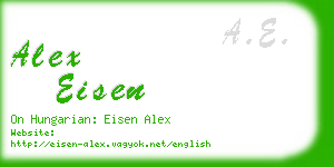 alex eisen business card